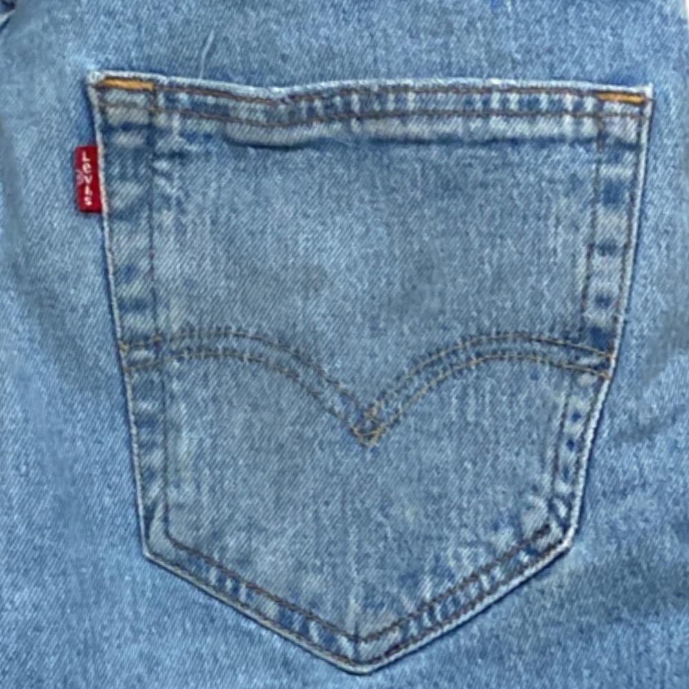 Levi's 512 Slim Fit Distressed Tapered Light Wash Jeans - Picture 9 of 16